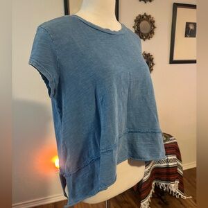 Sky Blue Boho Flow Top 💫